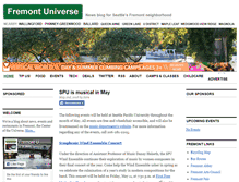 Tablet Screenshot of fremontuniverse.com